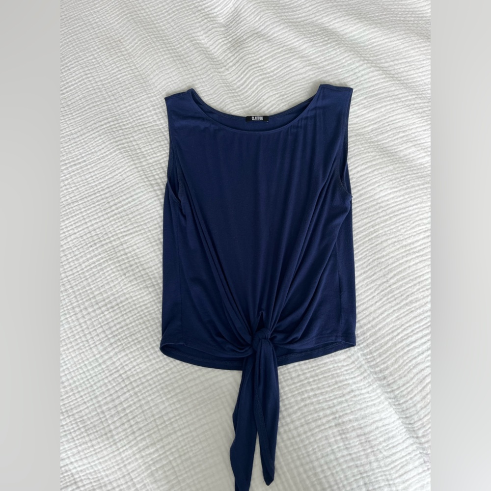 Clayton Navy Blue Tank Top